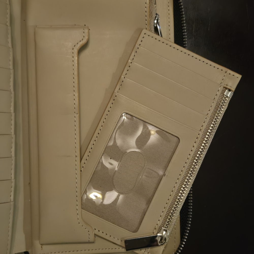 Nordstrom Brand Zip Saffiano Leather Wallet with Wristlet Strap - Picture 4 of 12
